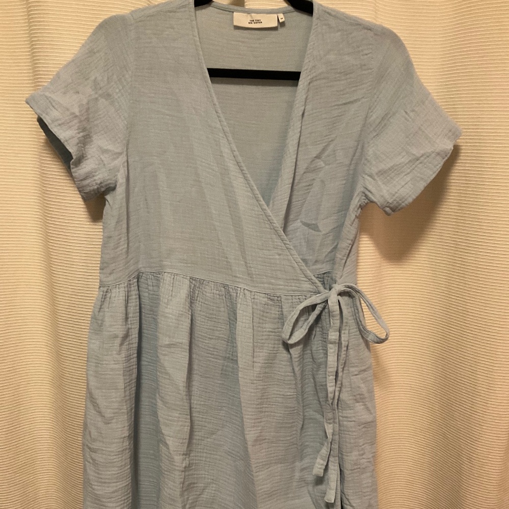 The Tiny Big Sister Cotton Wrap Dress